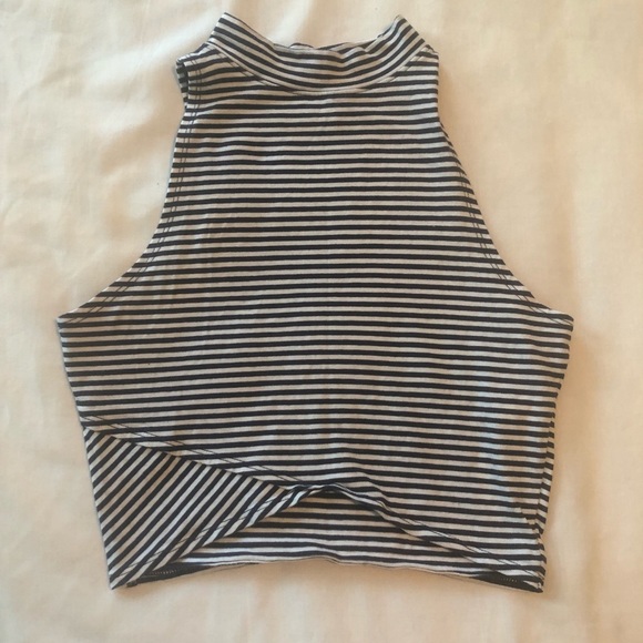 Hollister Tops - Hollister Striped Crop Top. Small.
